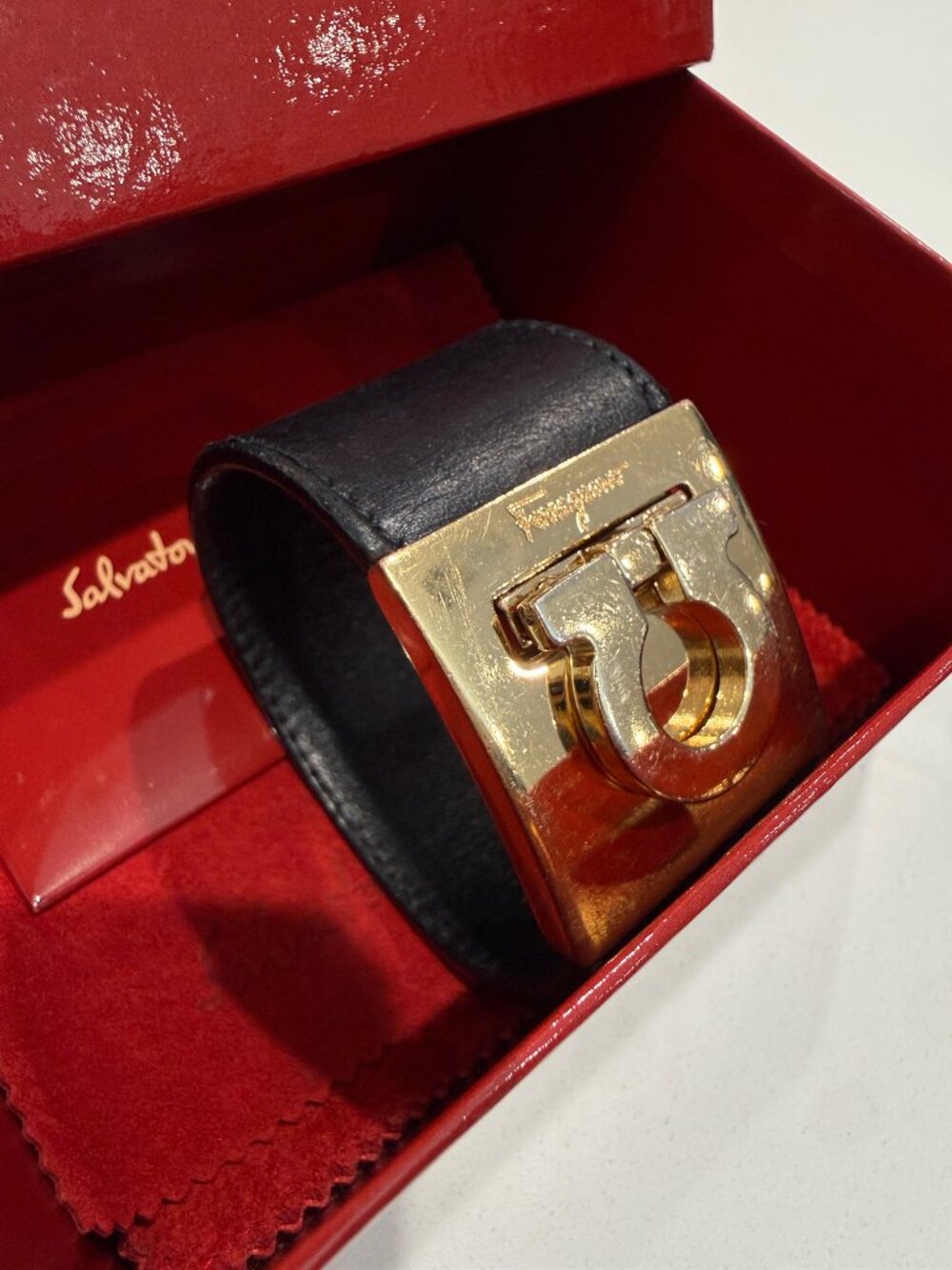 Salvatore Ferragamo Gancini Cuff Bracelet